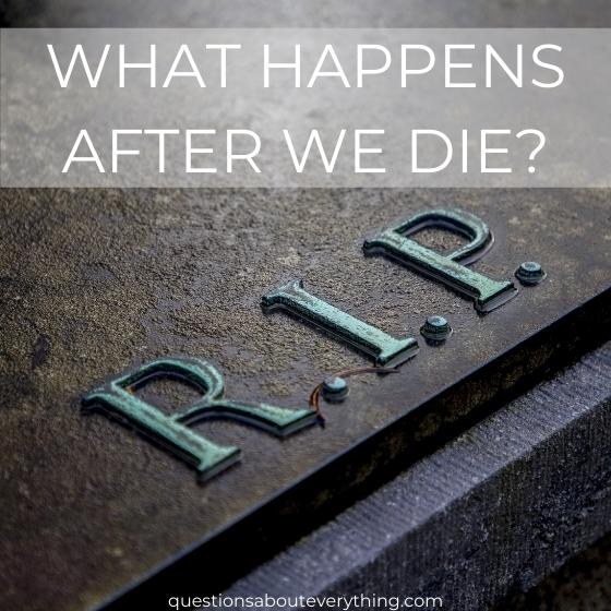 philosophical question on what happens after we die