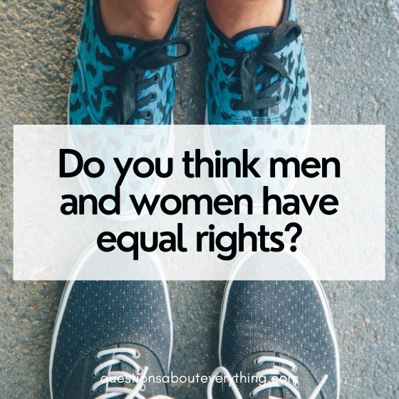 Yes no questions about equal rights 