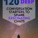 Deep conversation starters Pinterest pin