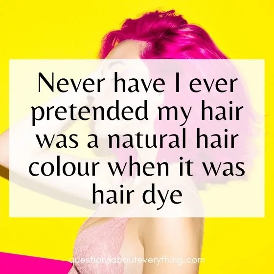 never have I ever hair colour 