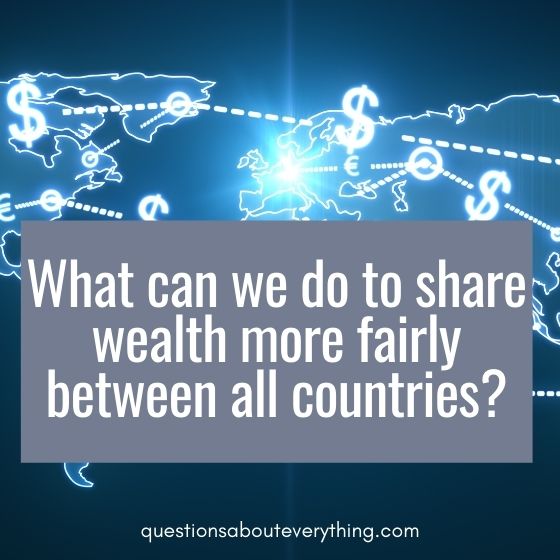 Open minded questions wealth of countries 