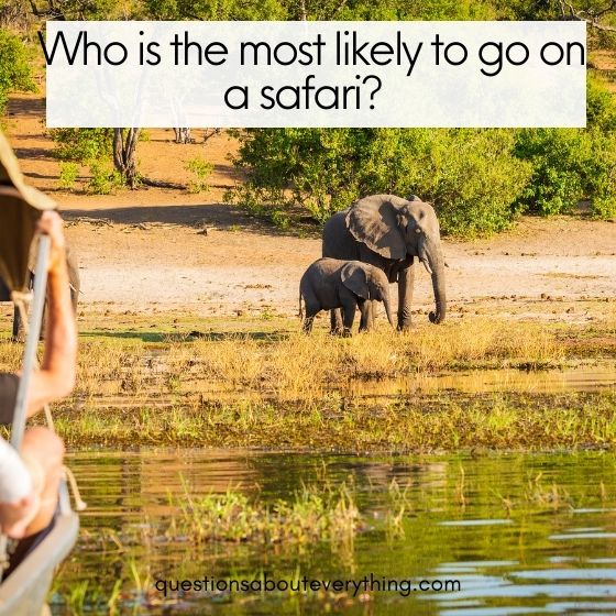 most likely to questions for couples go on safari