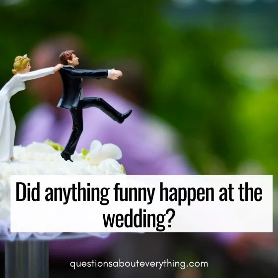 questions for married couples funny wedding moment