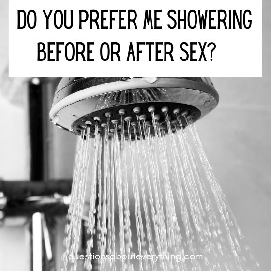 sex questions for couples showering 