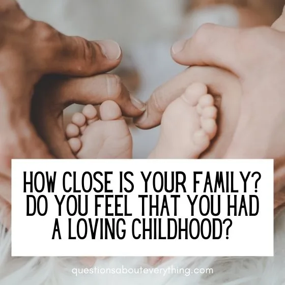 deep questions for couples how close is your family 