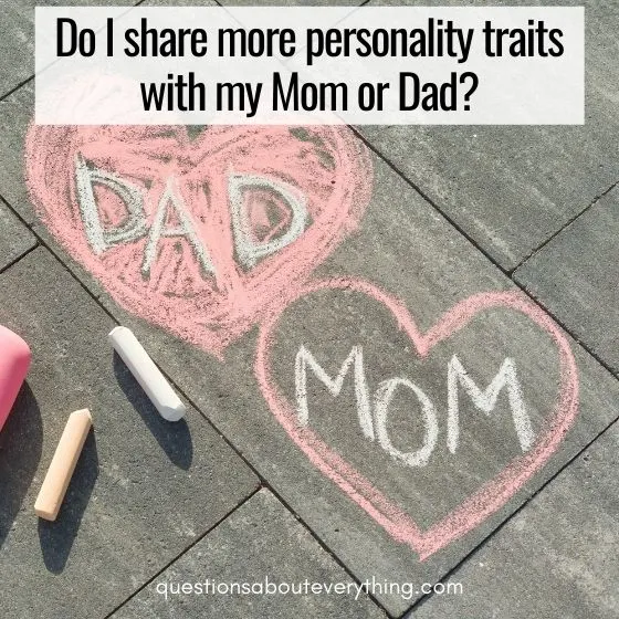 how well do you know me question couples sharing personality traits with mom or dad