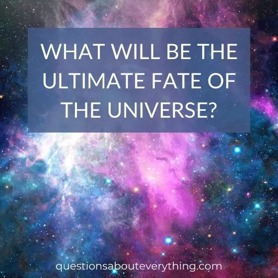 A mind blowing question about the ultimate fate of the universe embedded on an image of a galaxy