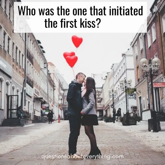couples challenge questions who initiated the first kiss