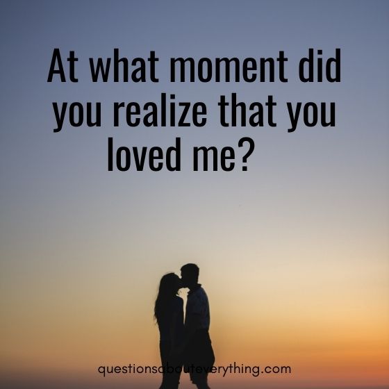 Intimate questions to ask your partner about love