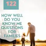 How well do you know me questions for family pin