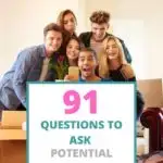 questions to ask potential roommates pin