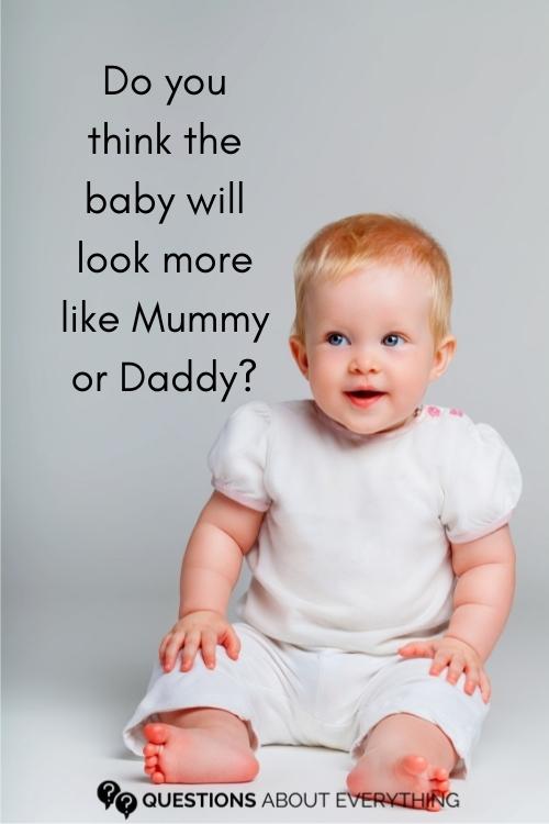 baby trivia on whether you think your baby will look more like mummy or daddy