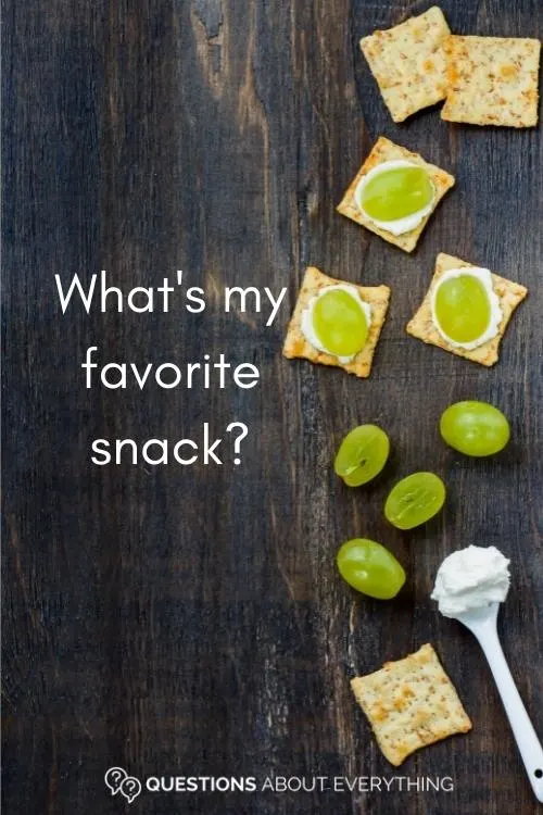 bff question on what my favorite snack is