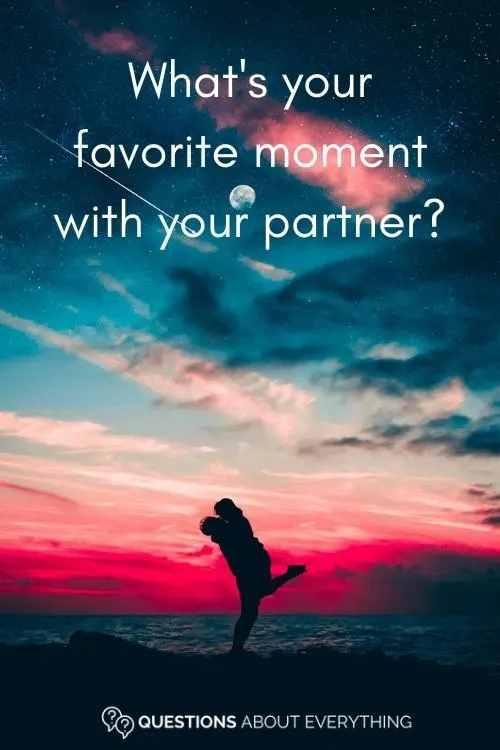 mr and mrs question on what your favorite moment is with your partner
