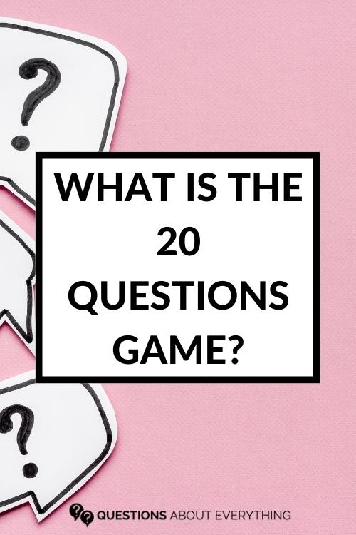 what is the 20 questions game
