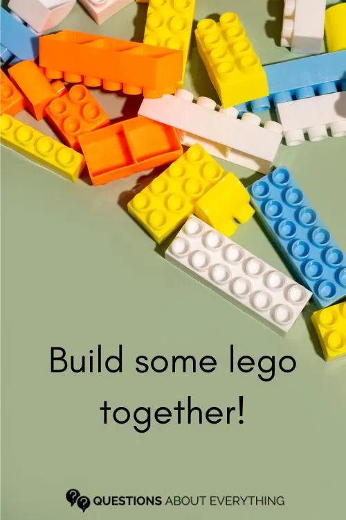 building some lego models together is a fun date idea!
